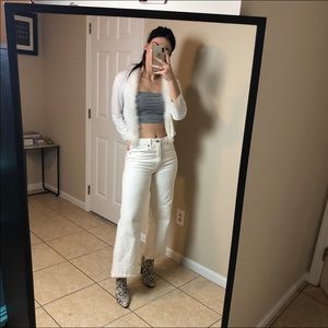 vintage calvin klien white boa cardigan ✨